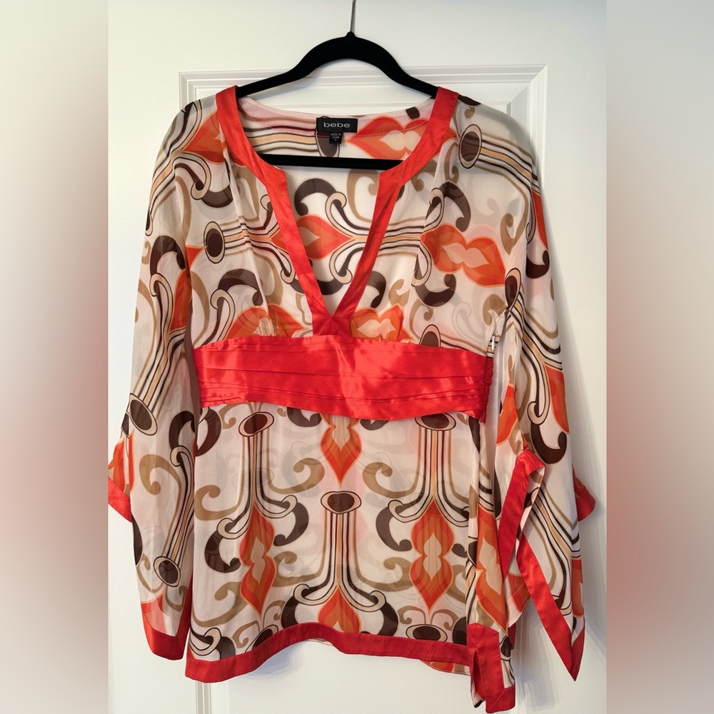 Bebe Tunic - Size Medium - Multi Colour